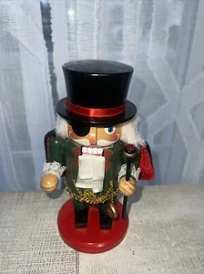 CHRISTMAS NUTCRACKER 7" With Eye patch Cape, Watch, Cane Hobby Lobby - Picture 1 of 5
