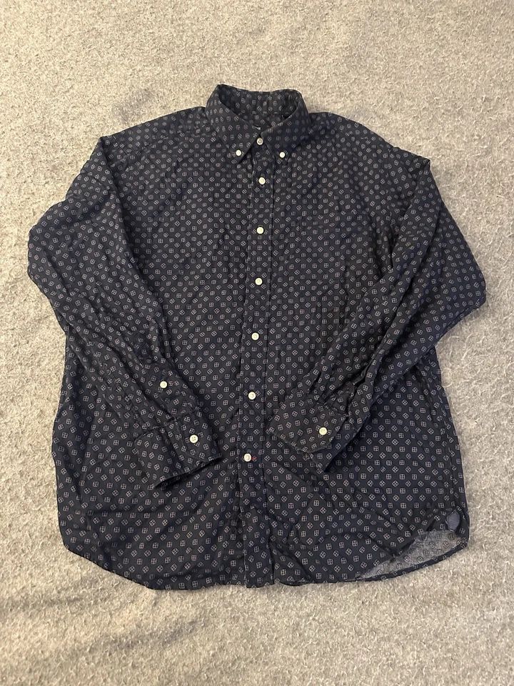 Daniel Cremieux Mens Shirt Large Blue Long Sleeve Collared Button Down - Image 1 of 4