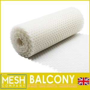 The Mesh Company weißes Kunststoff-Balkonnetz | 400 mm x 10 m Rolle - Bild 1 von 4