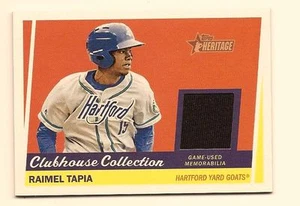 RAIMEL TAPIA 2016 TOPPS HERITAGE MINORS CLUBHOUSE COLLECTION GAME USED JERSEY - Picture 1 of 1