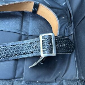 Vintage Belt Black Leather Size 38 - Texas Made- Awesomeness