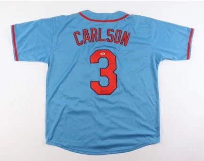 Dylan Carlson St Louis Cardinals Autographed Jersey PSA Certified - Image 1 of 3