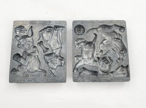 2 Vtg Mold Creepy Crawlers Dolly Maker Disney 101 Dalmatians Dog Toymax Molds - Picture 1 of 4