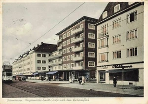 Bremerhaven Deutschlandbürgermeister-Smidt-Straße nach Wiederaufbau Posten 1955 XL - Bild 1 von 2