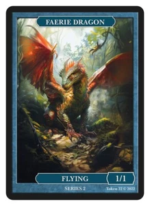 Faerie Dragon 1/1 Flying Givememana Tokens Series 2 Magic the Gathering MTG - Picture 1 of 2