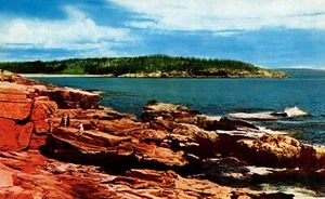 Great Head Thunder Hole Bar Harbor Acadia Nat'l Park Mt. Desert Isl. ME Postcard - Picture 1 of 2