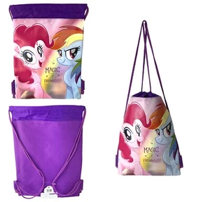 My Little Pony Friendship Forever Drawstring Backpack School Gym Bag (purple) - Picture 1 of 4