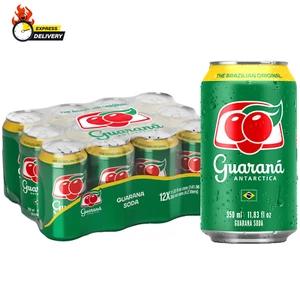 Guarana Antarctica, the Brazilian Original Guarana Soda, Regular, 11.83 Fl Oz (P - Picture 1 of 12