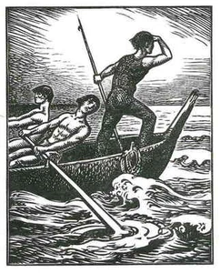 CABALLENERO - Paul-Émile COLIN - Grabado en madera original 1927 - Imagen 1 de 1