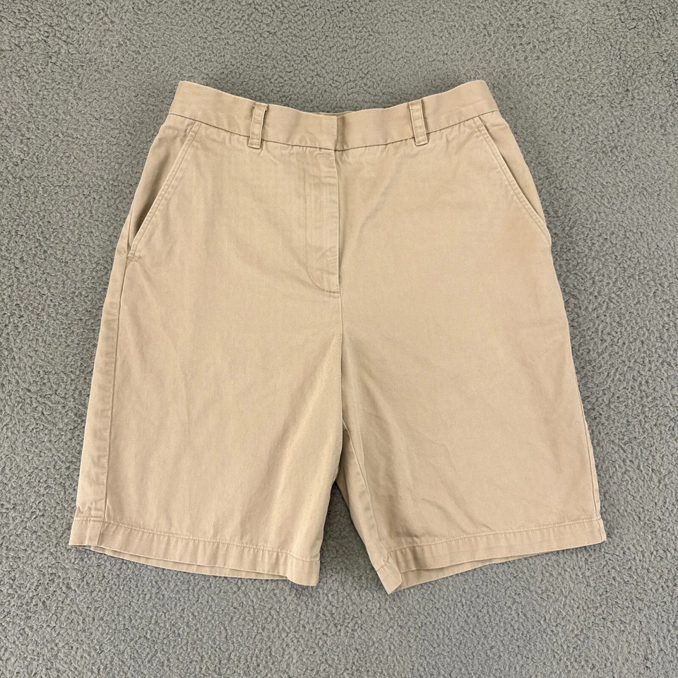 Pantalones Cortos Vintage Lauren Ralph Lauren Para Mujer 6 Caqui Chino Cintura Alta Mamá Años 90 Foto 1 de 4