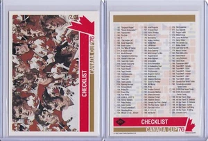 Checklist 1992 Future Trends '76 Canada Cup Card 201 - Picture 1 of 3