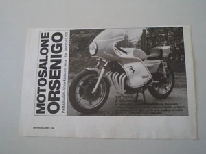 advertising Pubblicità 1977 MOTOSALONE ORSENIGO PARABIAGO e BENELLI 900 SEI 6 - Picture 1 of 1