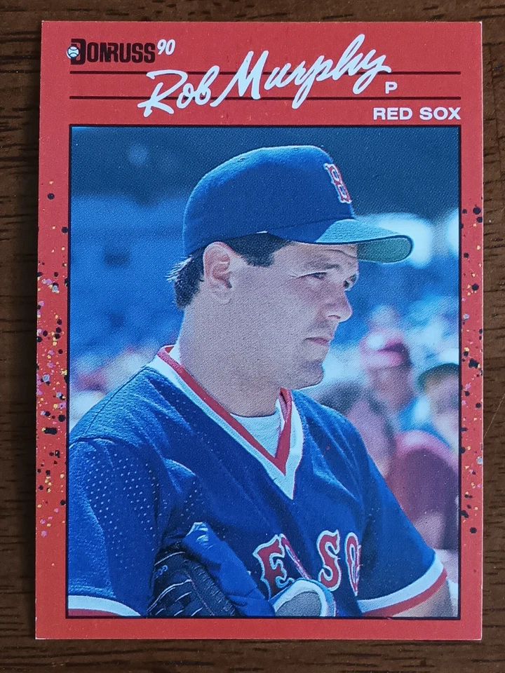 ROB MURPHY BOSTON RED SOX 1990 DONRUSS BASEBALL CARD #186 - Image 1 of 1