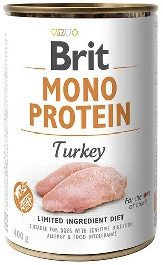 8595602555406 BRIT Mono Protein Turkey - nassfutter für Hunde - 400 g Brit - Bild 1 von 1