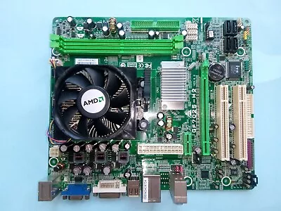 BIOSTAR  GF7025-M2 V6.0  +CPU ATHLON 64 X2 (DUAL CORE) 4400-TESTATA - Immagine 1 di 4