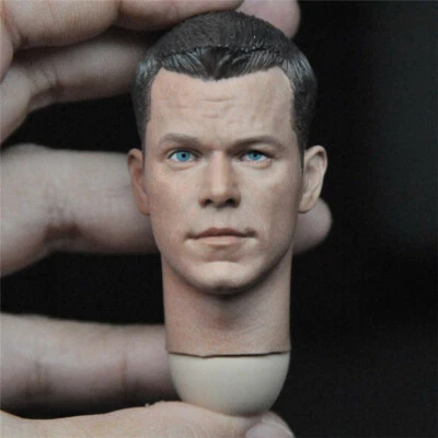 Cabeza esculpida de Ryan Matt Damon 1:6 tallada para figura de acción HT masculina de 12" juguetes corporales Foto 1 de 4