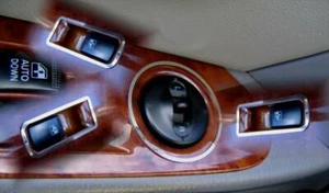 D Hyundai Terracan Chrom Rahmen für Schalter Fensterheber / klein - Edelstahl - Bild 1 von 3