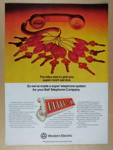 1974 Western Electric Bell Telefonanlage Telefonanlage Vintage Printanzeige - Bild 1 von 1