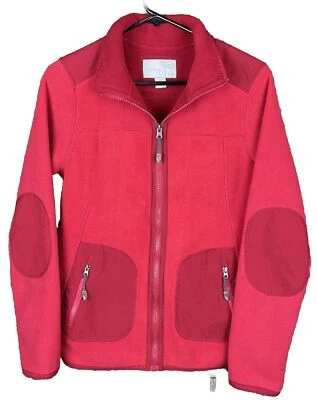 Chaqueta polar GREEN TEA para mujer S bolsillos con cremallera completa parches en el codo roja Foto 1 de 4