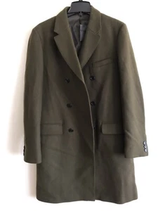 CLUB MONACO Double-Breasted Dark Olive Coat (SZ 42 ) $ 449 - Picture 1 of 7