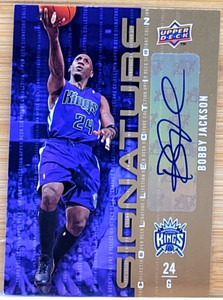 2009-10 UPPER DECK BOBBY JACKSON SIGNATURE COLLECTION AUTO
