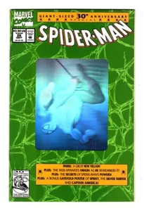 SPIDER-MAN 26 (NM- 9.2) 30th ANNIVERSARY ORIGIN RETOLD/ HOLOGRAM COVER/ POSTER * - Picture 1 of 2