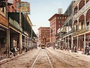 Impresión fotográfica de escena de calle America, calle St. Charles - Imagen 1 de 1
