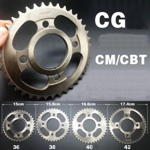 428 chain Rear Sprocket For Honda CG125 Daelim CB125 175 CG CM185 XL100 125 - Picture 1 of 7