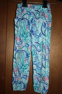 DESIGNER GYMBOREE RAYON BLUE LONG SUMMER PANTS SIZE 5T - Picture 1 of 3