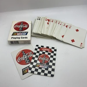 Vintage 1999 Coca-Cola NASCAR Playing Cards In Original Box By Bicycle - Picture 1 of 6