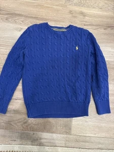 Polo Ralph Lauren Boys Sleepware henley top - Size M - EUC - Blue - Picture 1 of 4