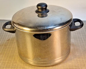 Castille Magefesa Large Stockpot w/Lid Stainless Steel Lid Made in Spain - Picture 1 of 11