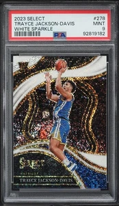 2023-24 Panini Select Trayce Jackson-Davis Rookie Courtside White Sparkle PSA 9 - Picture 1 of 2
