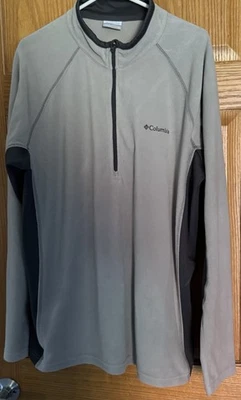 Columbia Men's Pullover Sweater  XL  Fleece Lined Shirt  1/4 Zip Outdoors Gray - Image 1 of 3