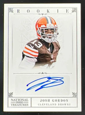 2012 Panini National Treasures #248 Josh Gordon RC Auto /99 - Image 1 of 2