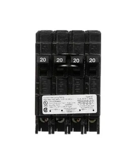 Interruttore Siemens Triplex Tipo QT Esterno Interno 20 Amp Doppio Polo Singolo - Foto 1 di 3