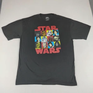 Star Wars Shirt Mens 2XL Black Fifth Sun Graphic Movie Tee Chewbacca Darth Vader - Picture 1 of 7