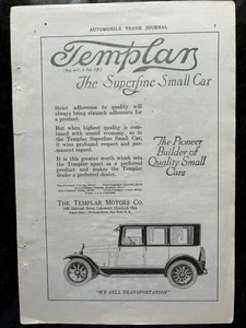 1918 Templar Sedan Sedan Car Print-Ad / Great Art - Picture 1 of 1