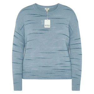 Suéter tejido a rayas azul 2X Ana para mujer nuevo con etiquetas - Imagen 1 de 7