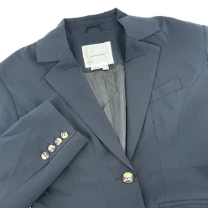 Giacca da lavoro Anthropologie nera blazer taglia 8 carriera business ufficio - Foto 1 di 6