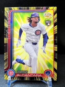 2025 Topps Chrome Kevin Alcantara Radiating Rookie RC - Cubs - Picture 1 of 3