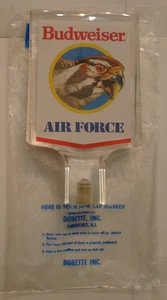 Budweiser Falcon Air Force Acrylic Beer Tap Marker Handle -Single Sided -VINTAGE - Picture 1 of 7