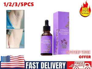1-5X*60ml CyperGlow - Cyperus Rotundus Skin Serum Natural Hair Reduction H' - Bild 1 von 16