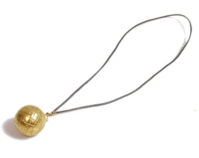 Auténtico Collar HERMES BIJOUTERIE FANTAISIE Zodiaco Metálico #6865 Foto 1 de 4