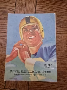South Carolina VS Duke Football Program 09/22/ 1945 - Picture 1 of 2