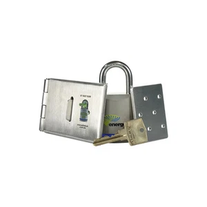 Energex Energex EXFCK-1 | Energex Flat Clasp Kit Double Door Clasp and Padlock - Picture 1 of 5