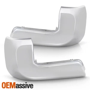 For 2016+ Toyota Tacoma Rear End Chrome Bumper Cap w/o Parking Sensor Pair Set - Picture 1 of 4