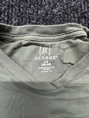 Camisa George Hombre Manga Larga Verde Ejército Talla Grande Foto 1 de 4