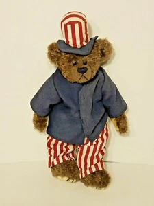 Ty Beanie Baby Stuffed Plush 14 inch American Patriot Uncle Sam Teddy Bear 1993 - Picture 1 of 9