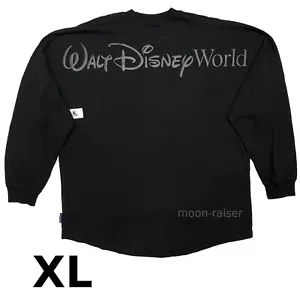 Camiseta Walt Disney World Spirit Monocromática Negra sobre Negra Parques Disney XL - Imagen 1 de 3